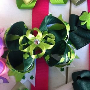 Girl hair bows and hair bow holders!