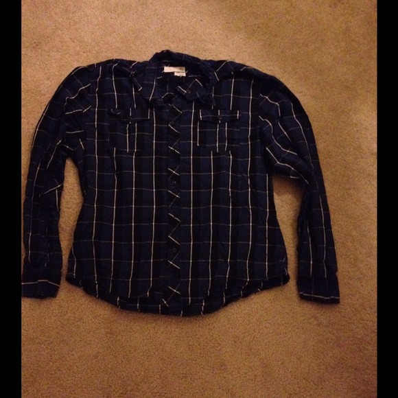 Men's XL blue flannel jacket - Picture 1 of 3