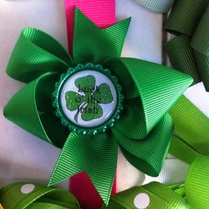 St.patrick's Day girl hair bow