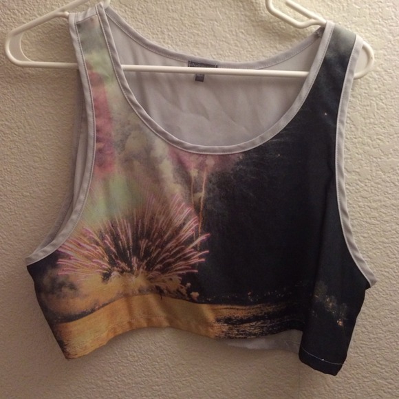 Fireworks crop top