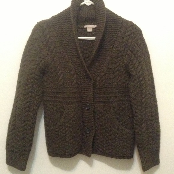 Cable Knit Cardigan Sweater