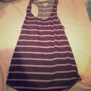 Pink and grey tank top