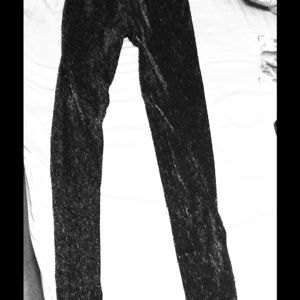 Black, sparkling leggings