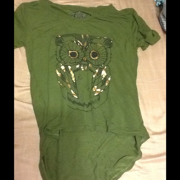 Green owl shirt