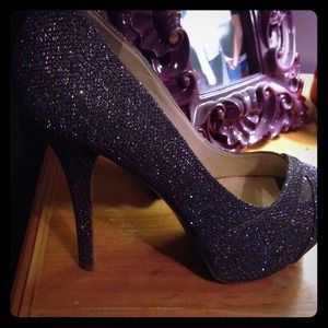 Guess peep toe high heels