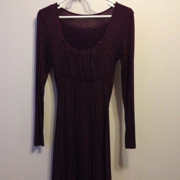Purple polka dot dress