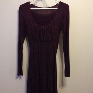 Purple polka dot dress