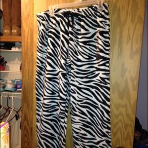 Long comfy zebra pants