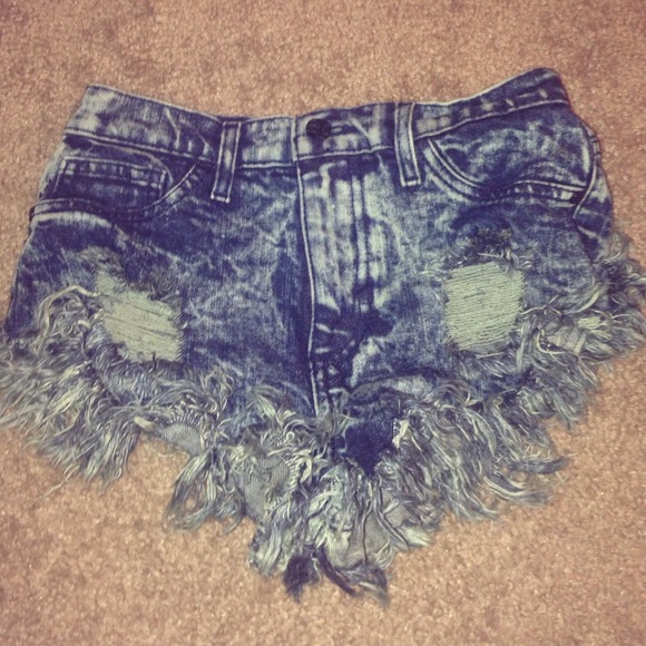 High waisted shorts worn only twice