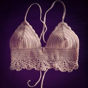 **SOLD OUT**** Homemade crop-top that I crochet'd
