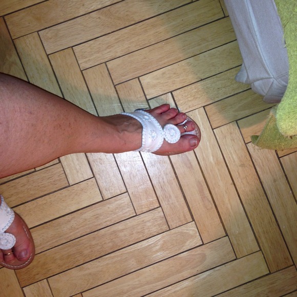 Jack Rogers sandals in white size 8