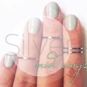 ✨NEW in STOCK!✨ 💍Silver Midi Rings💍