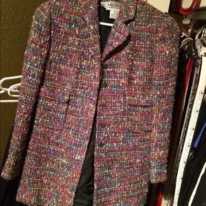 Carlisle multi color part wool blazer