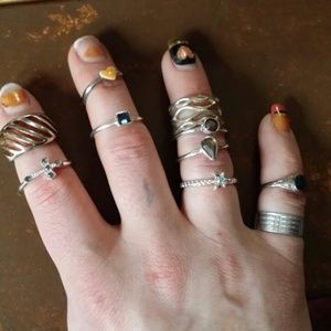 Lot of 10 rings