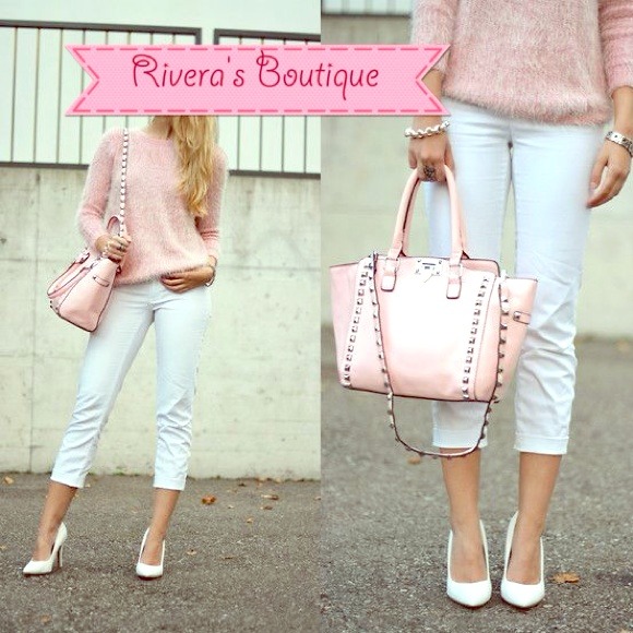 !!SOLD OUT!! Pink Mohair sweater size S/M