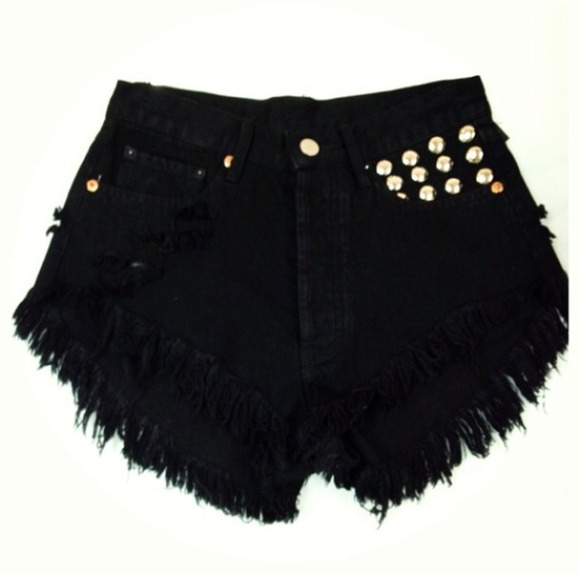 Naked wardrobe black denim shorts! - Picture 3 of 4