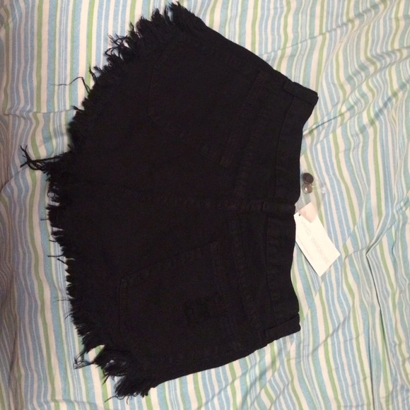 Naked wardrobe black denim shorts! - Picture 4 of 4