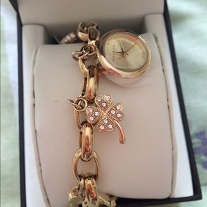 Anne Klein charm bracelet and watch