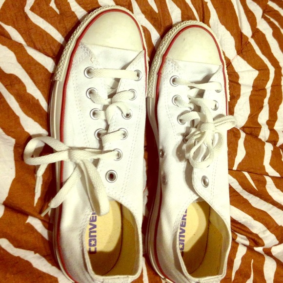 Converse white shoes