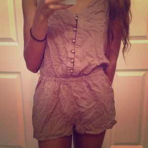 Cutout back romper