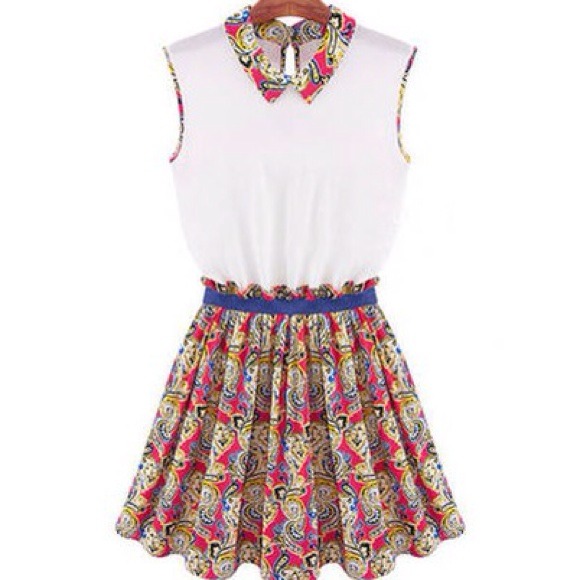 Dresses & Skirts - New Elegant Slimming Floral Lapel Pleated Dress