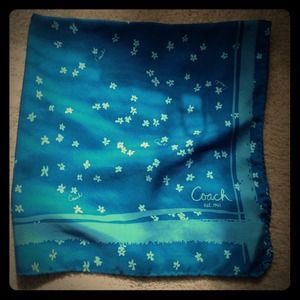 Coach Blue flower scarf for Tee2014