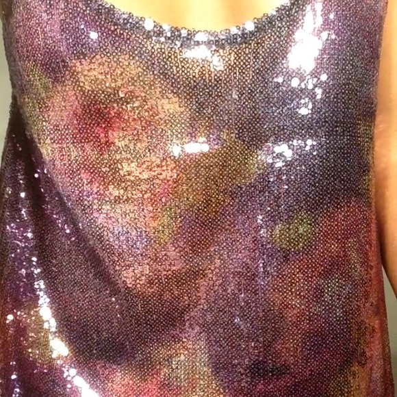 Topshop shiny crop batwing top size US 4 - Picture 3 of 4