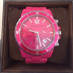 Michael kors pink ceramic watch