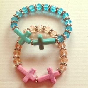 Elastic Cross Bracelets