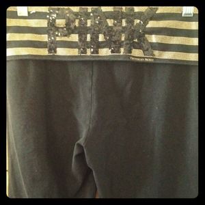 Sold!VS PINK Gold Yoga Pants