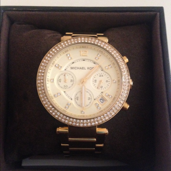 Sold :Michael Kors gold Parker watch