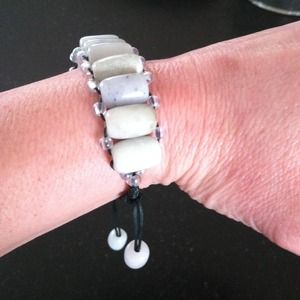 AUTHENTIC JADE macramé bracelet