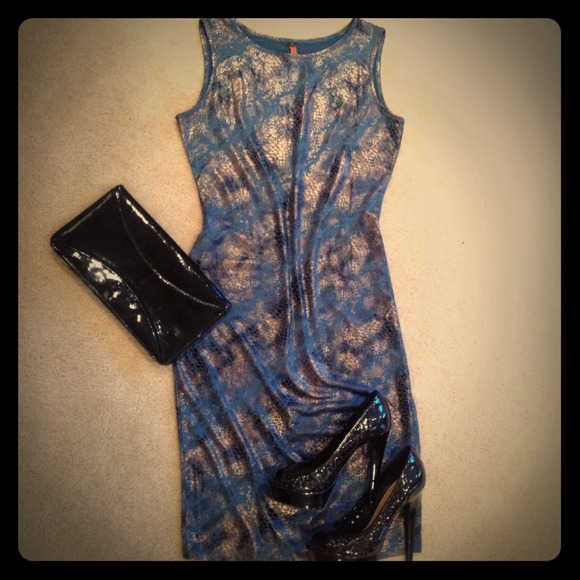 Snake Print Stretchy Dress