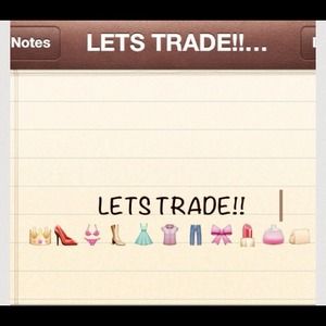 I love trading!