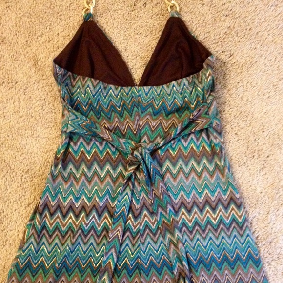 Chevron metallic dress by Speechless! Sz Med - Picture 3 of 4