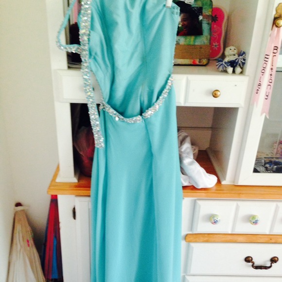 turquoise blue prom dress #prom #dress - Picture 2 of 4
