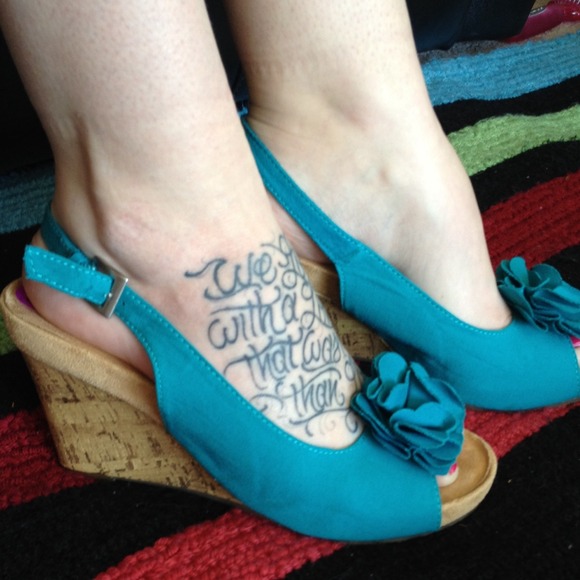 Cute, new, blue wedges!