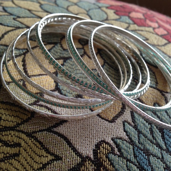 Turquoise bangles - Picture 2 of 4