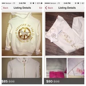 NWT Victoria's Secret PINK Bling Hoodie & Pants
