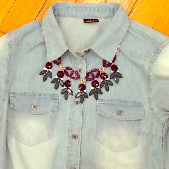 Jewel Toned Statement Necklace