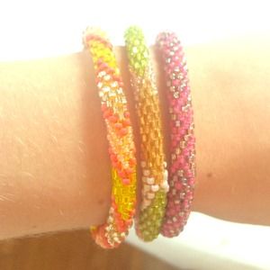 Sewn Beaded Bracelets