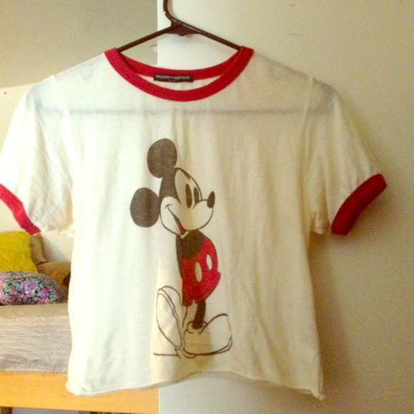 SOLD brandy Mickey Mouse crop!