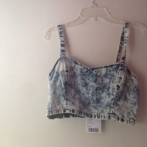 Blue washout bralette