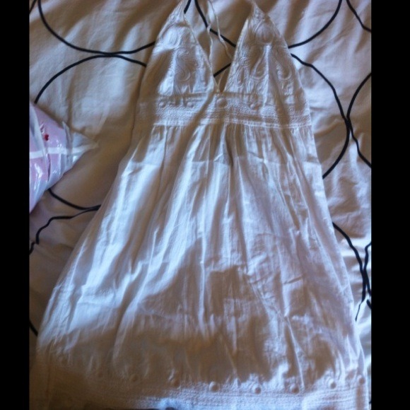 *Traded* Lucky Brand white halter dress