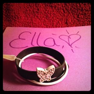 Butterfly sparkle black and white