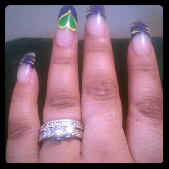 2 peice Sterling silver wedding band