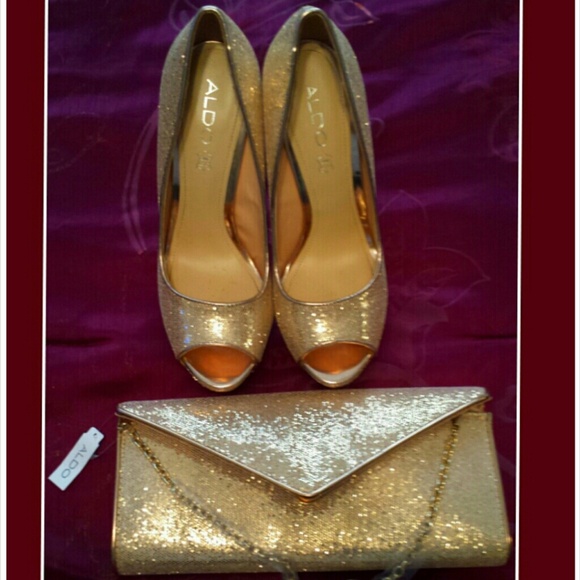 Gold Platform Heels