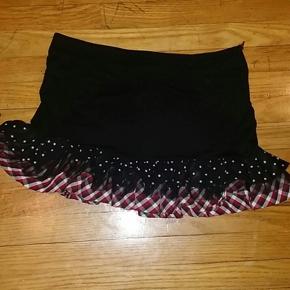 polka dot ruffle lace skirt mini - Picture 1 of 3