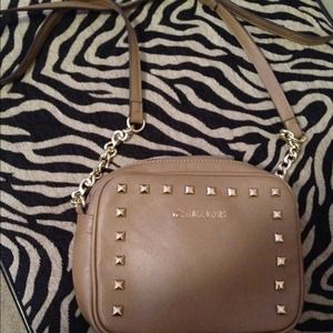 Studded Tan Crossbody bag
