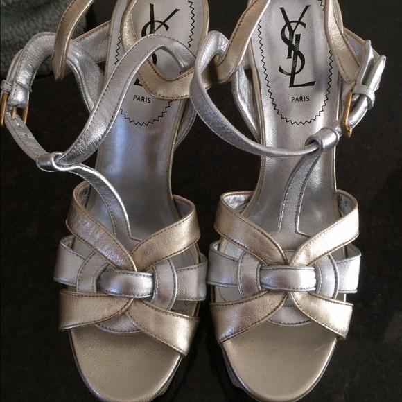 ❤️SOLD❤️on eBay YSL tribute sandals - Picture 2 of 4